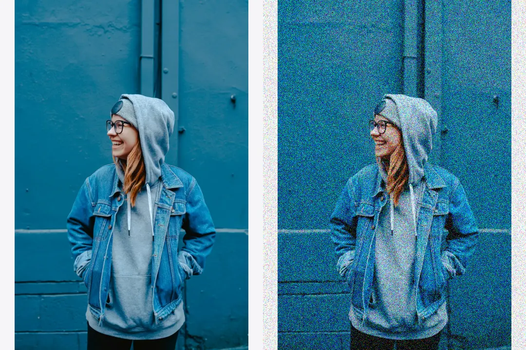 Noise texture example for reposted look